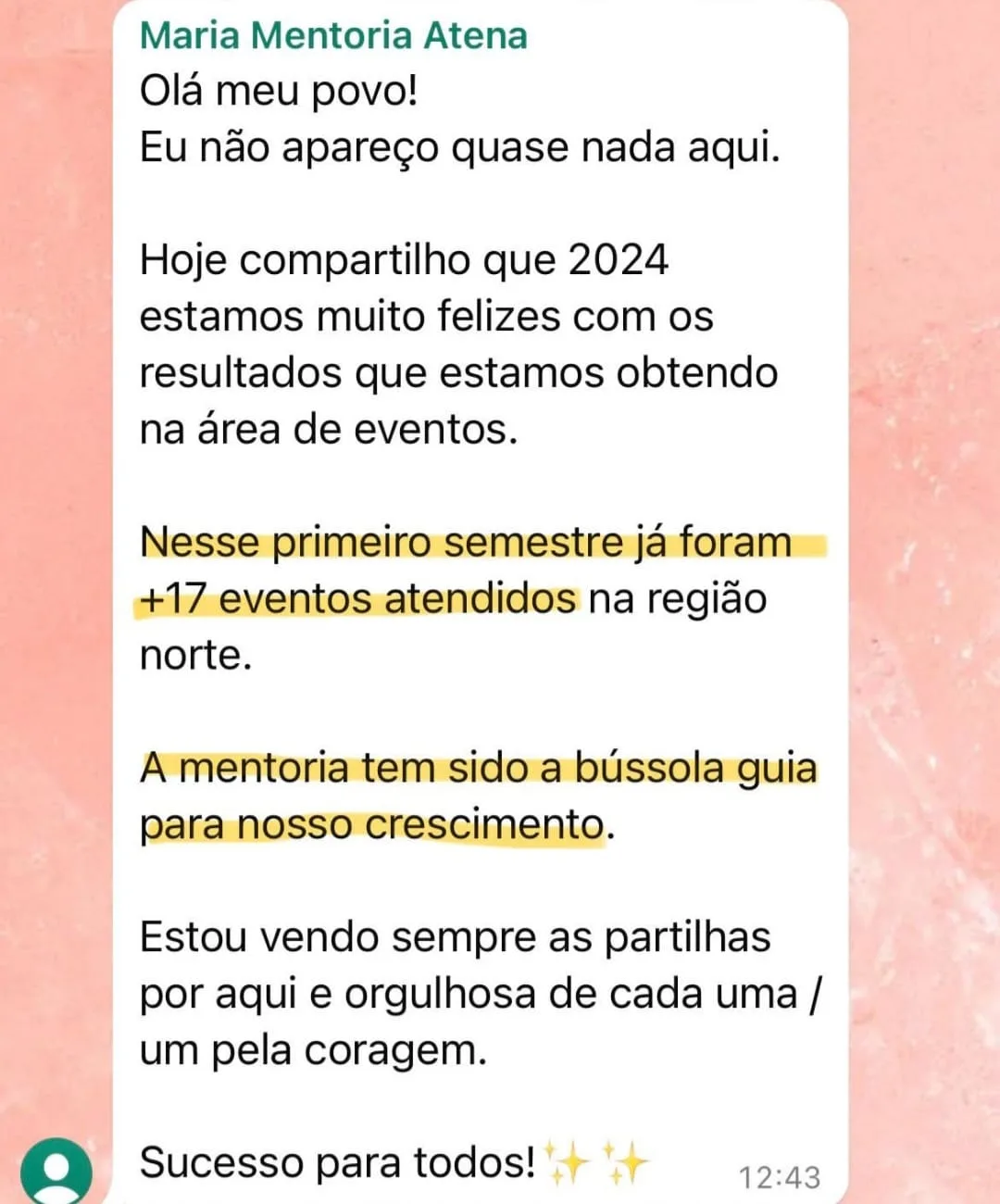 Depoimento: mais de 17 eventos atendidos no primeiro semestre na região norte